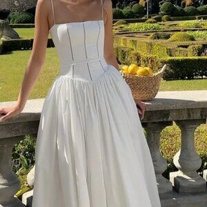 Drop-waist Flowy Bridal Dress SIZE SMALL